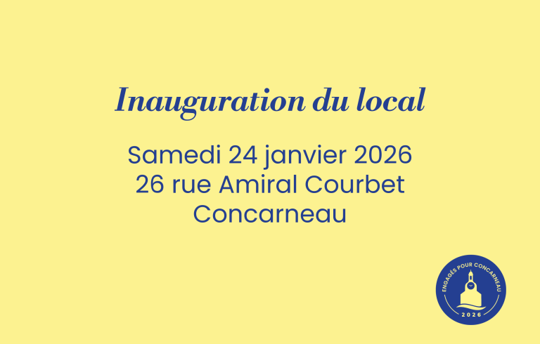 Inauguration du local de campagne samedi 24 janvier 2026