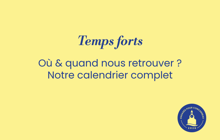 Où et quand nous retrouver ?                      Notre calendrier complet