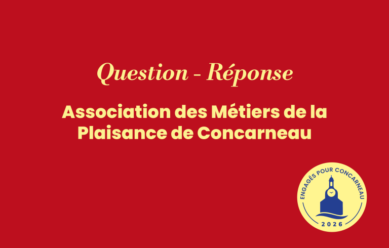 Réponse à  l&rsquo;Association des Métiers de la Plaisance de Concarneau (AMPC)